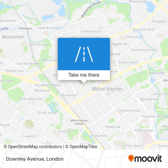 Downley Avenue map