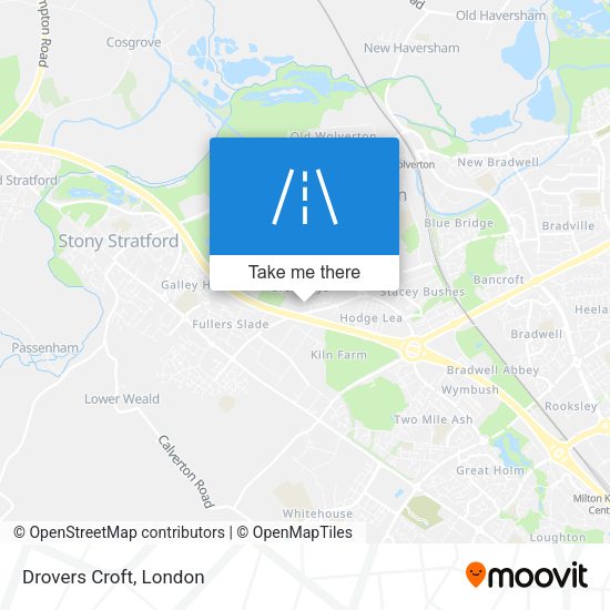 Drovers Croft map