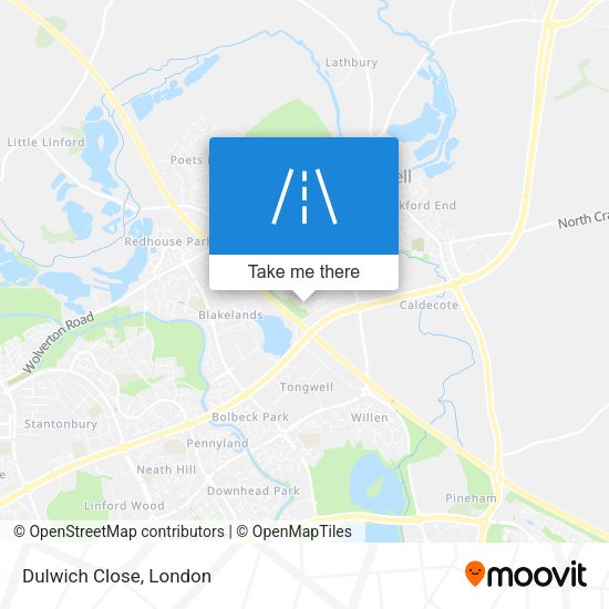 Dulwich Close map