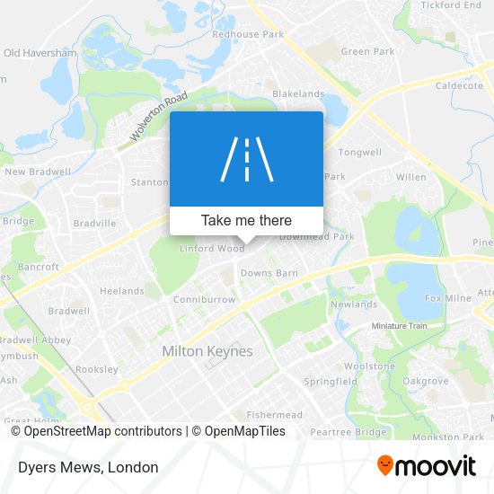 Dyers Mews map