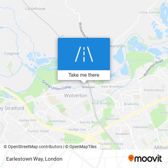 Earlestown Way map