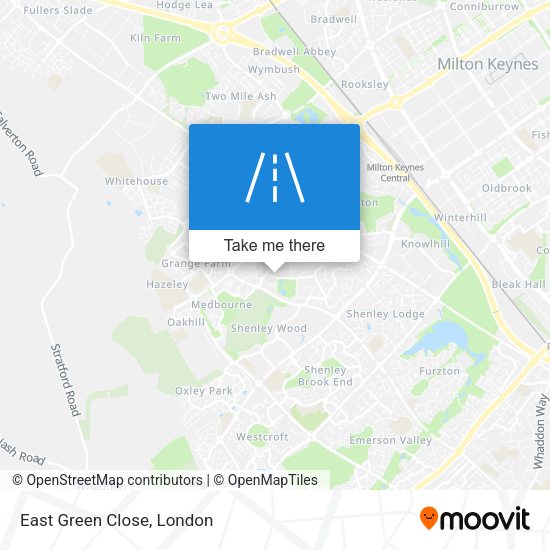 East Green Close map