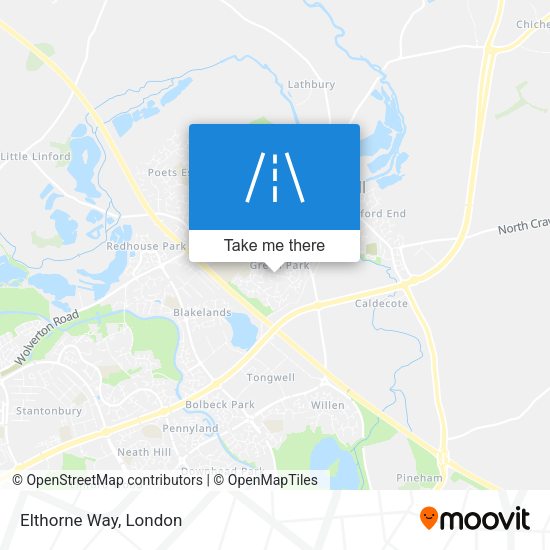 Elthorne Way map