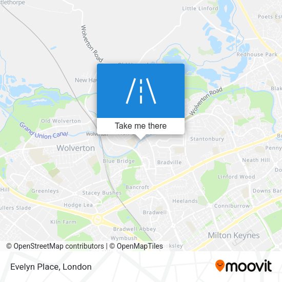 Evelyn Place map