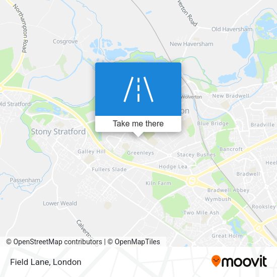 Field Lane map