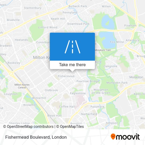 Fishermead Boulevard map