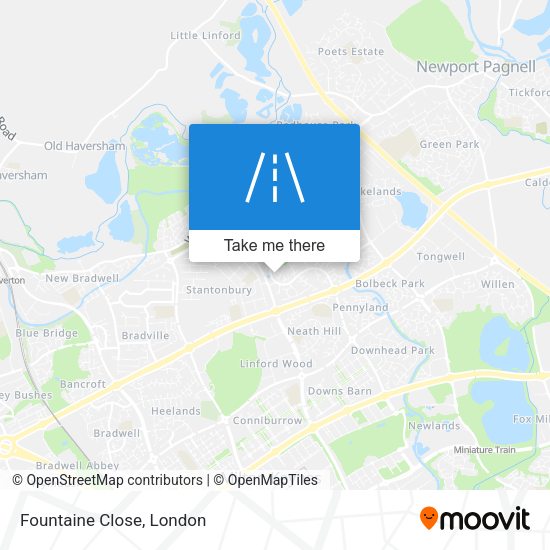 Fountaine Close map