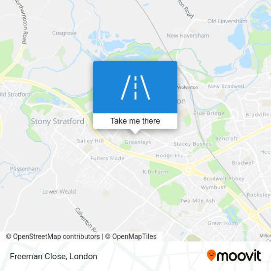 Freeman Close map