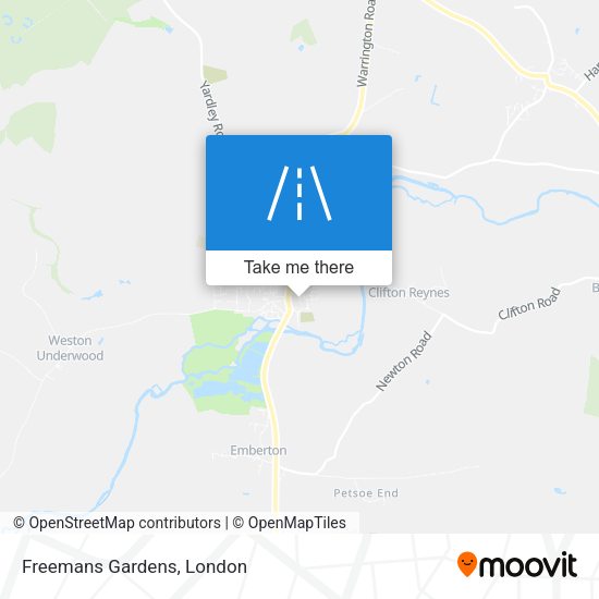 Freemans Gardens map