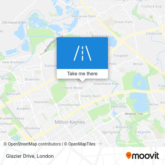 Glazier Drive map