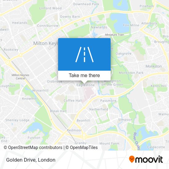 Golden Drive map