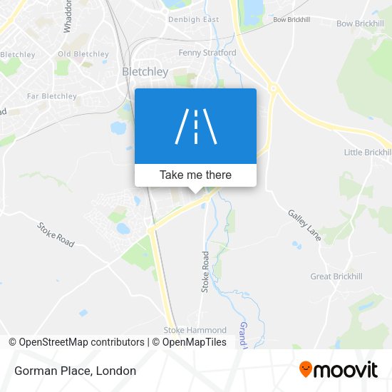 Gorman Place map