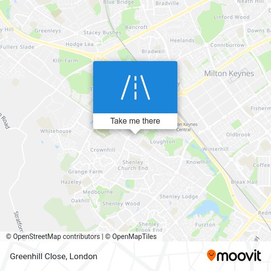 Greenhill Close map