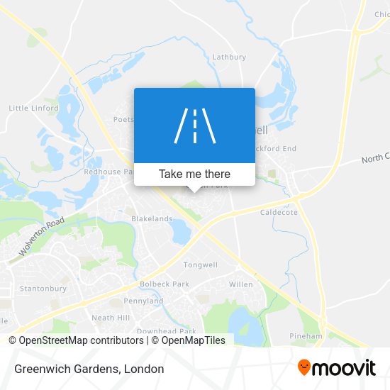 Greenwich Gardens map