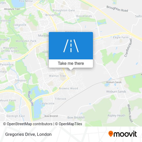 Gregories Drive map