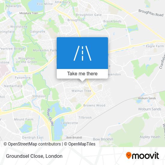 Groundsel Close map