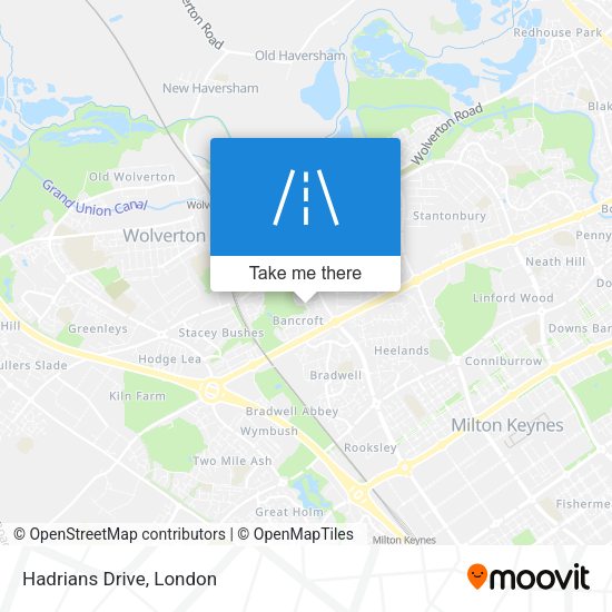 Hadrians Drive map