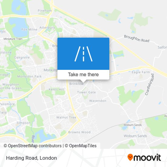 Harding Road map