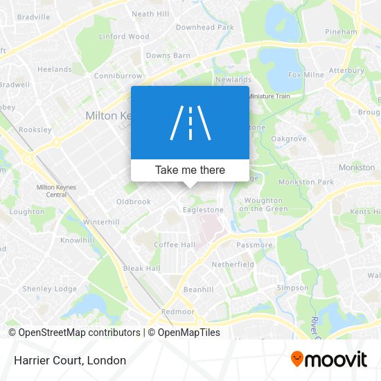 Harrier Court map