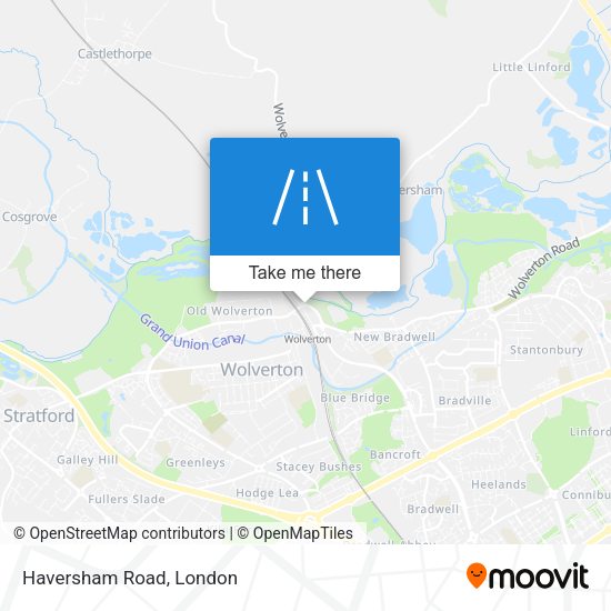 Haversham Road map