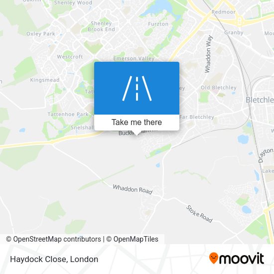 Haydock Close map