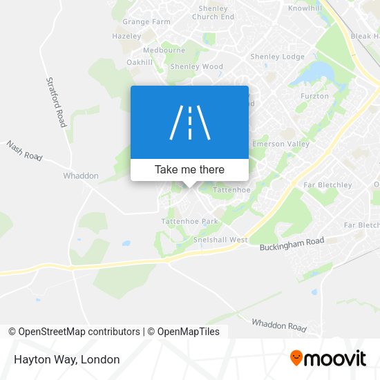 Hayton Way map