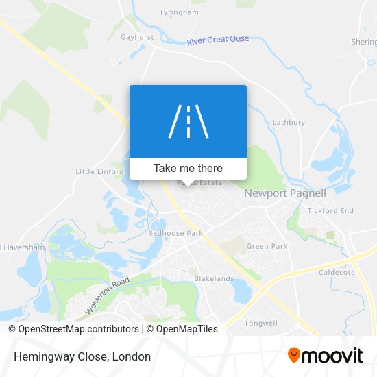 Hemingway Close map