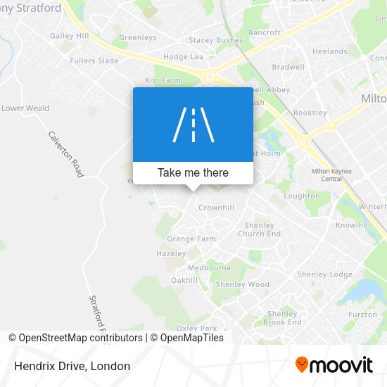 Hendrix Drive map