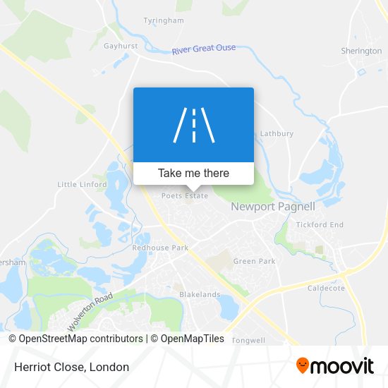 Herriot Close map