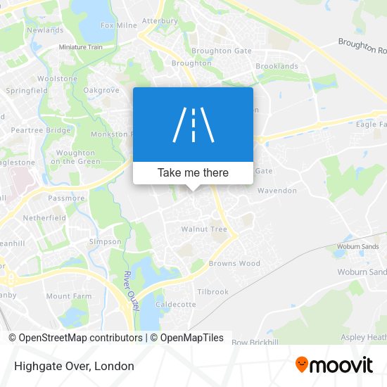 Highgate Over map