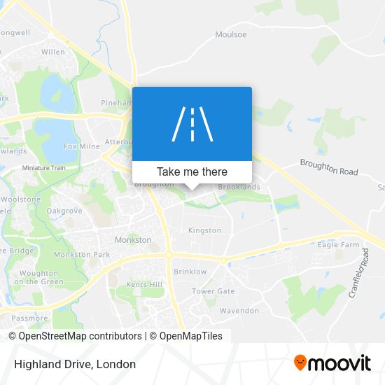 Highland Drive map
