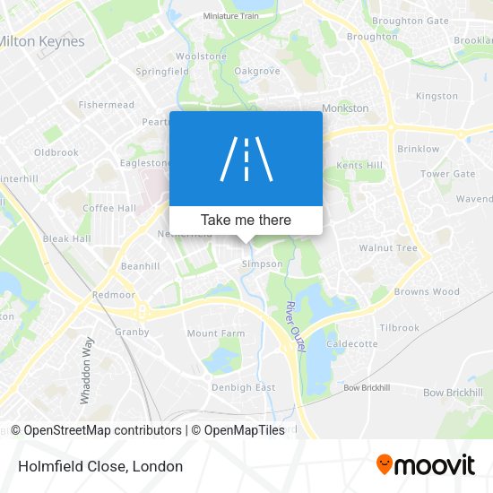 Holmfield Close map