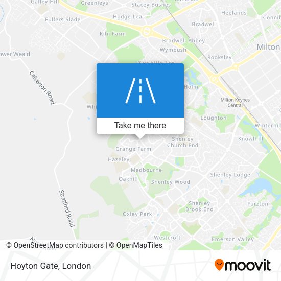 Hoyton Gate map