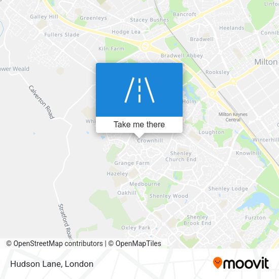 Hudson Lane map