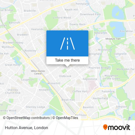 Hutton Avenue map