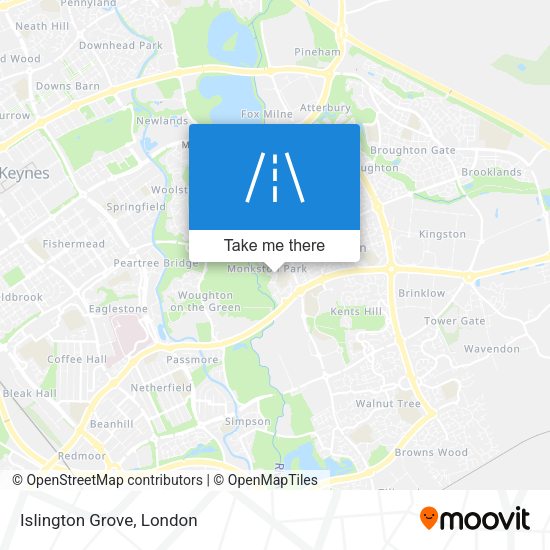 Islington Grove map