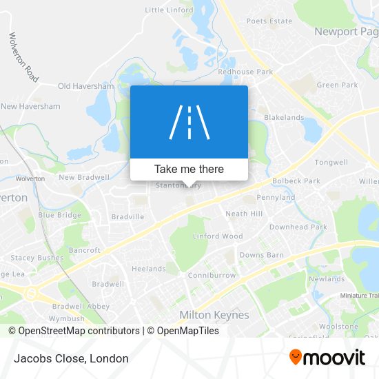 Jacobs Close map