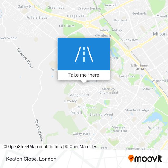 Keaton Close map