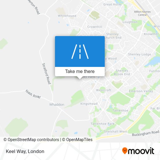 Keel Way map