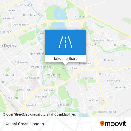 Kensal Green map