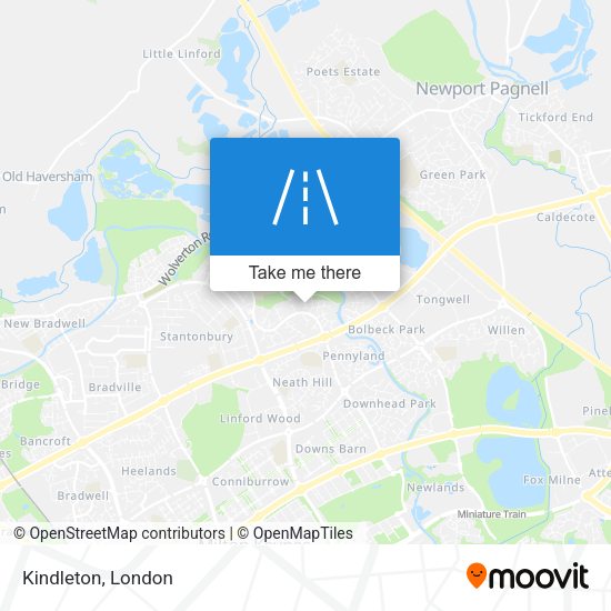 Kindleton map