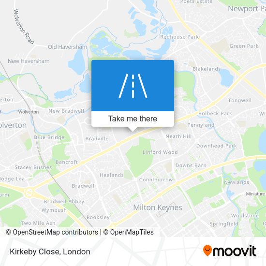 Kirkeby Close map