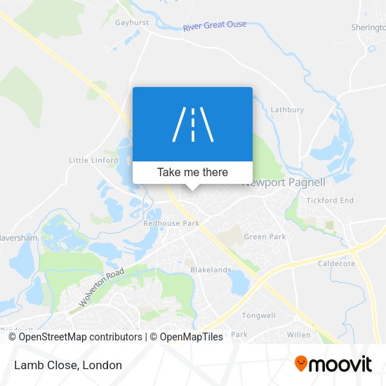 Lamb Close map