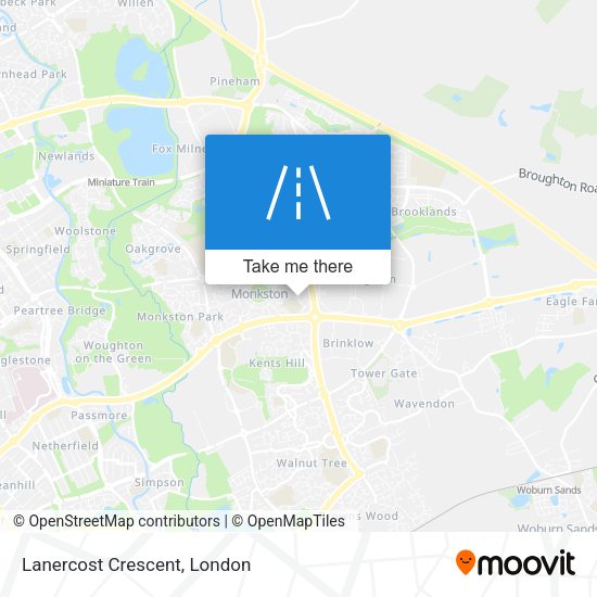 Lanercost Crescent map