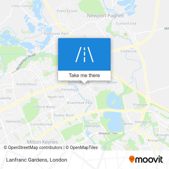 Lanfranc Gardens map