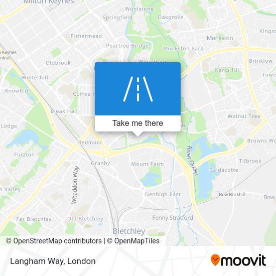 Langham Way map