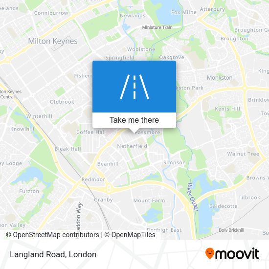 Langland Road map