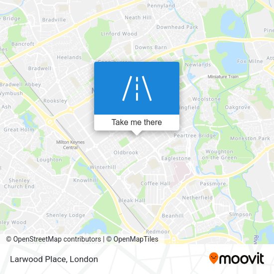 Larwood Place map