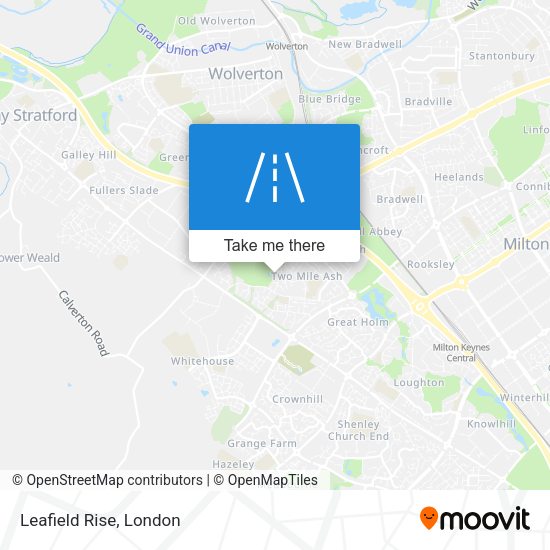 Leafield Rise map
