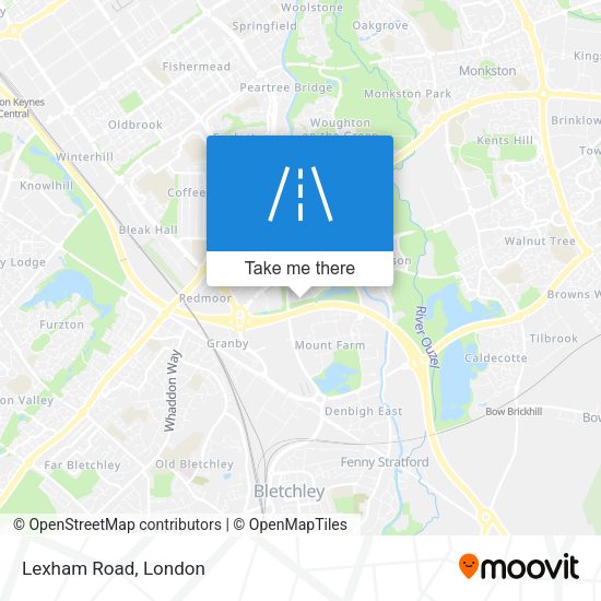 Lexham Road map
